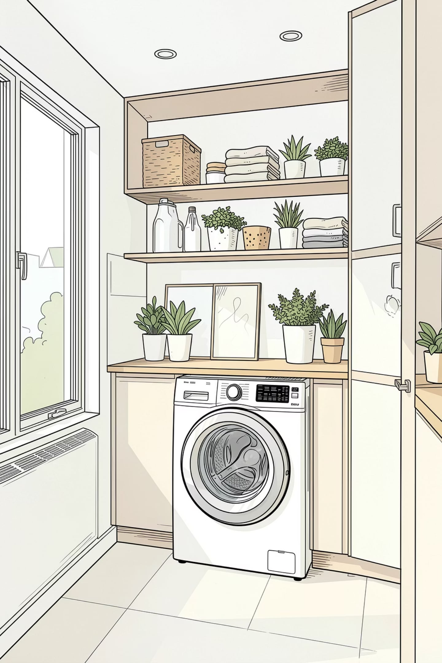 Modern laundry room